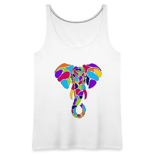 Art Deco elephant - Women's Premium Tank Top