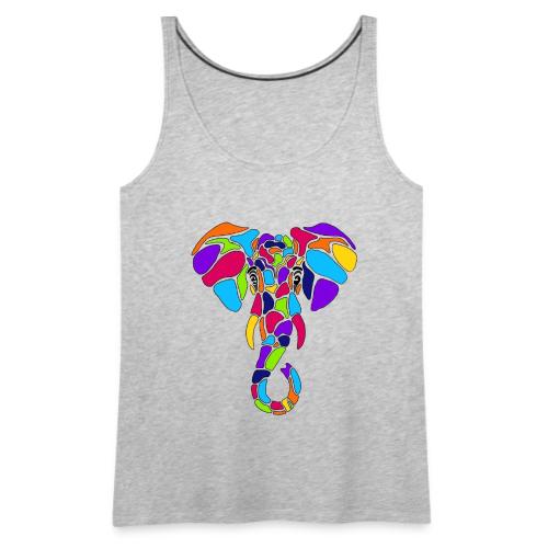 Art Deco elephant - Women's Premium Tank Top