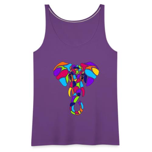 Art Deco elephant - Women's Premium Tank Top