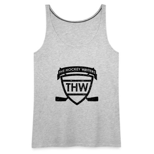 The Hockey Writers Distressed Logo - black - Women's Premium Tank Top