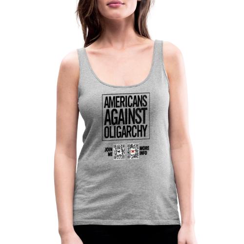 Oligarchy (black, front-facing) - Women's Premium Tank Top