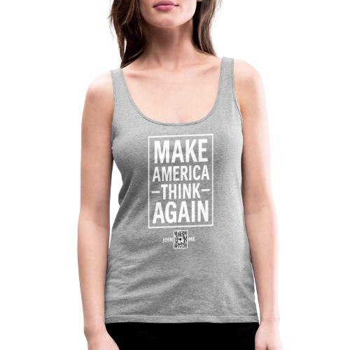 Think (white, back-facing) - Women's Premium Tank Top