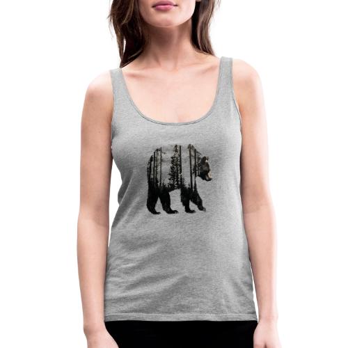 Evergreen Bear Silhouette - Women's Premium Tank Top