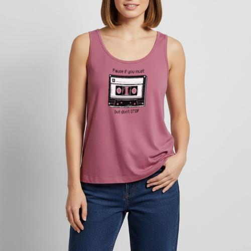 Pause but don't Stop Cassette - Women's Premium Tank Top