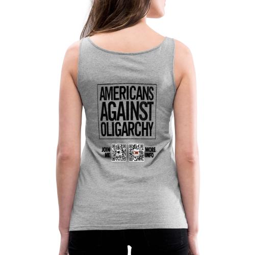 Oligarchy (black, back-facing) - Women's Premium Tank Top