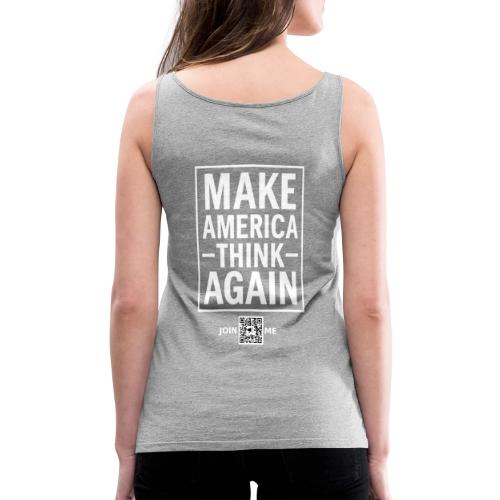 Think (white, back-facing) - Women's Premium Tank Top
