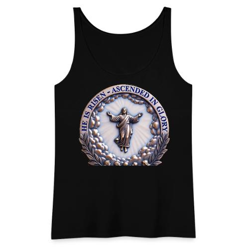 He Is Risen Ascended In Glory T Shirt, Gift - Women's Premium Tank Top