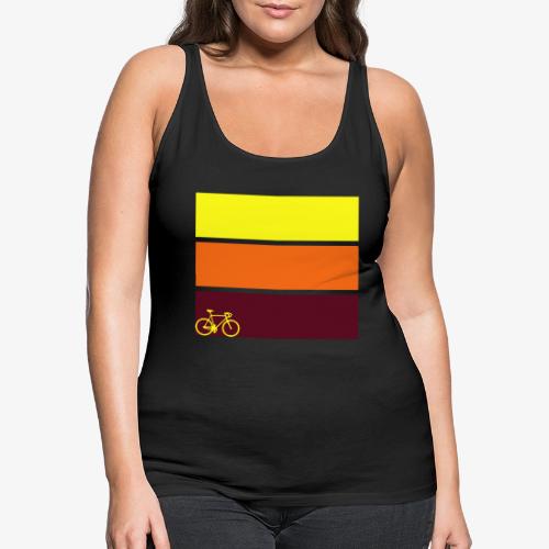 tricolor with bicycle - Women's Premium Tank Top