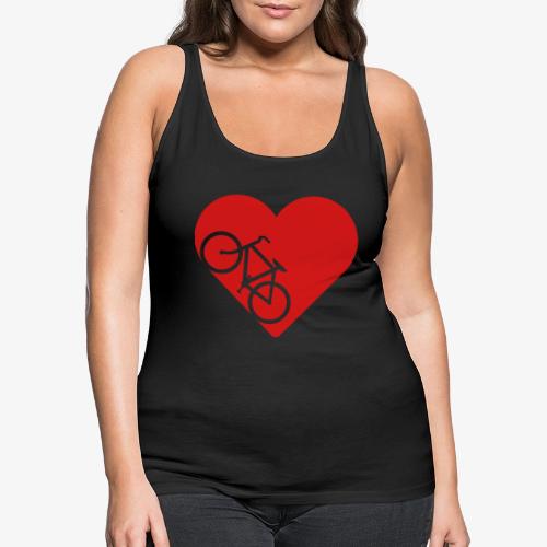 Bike in heart - Women's Premium Tank Top