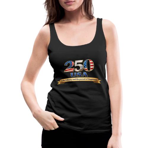 250 USA Liberty Banner - Women's Premium Tank Top