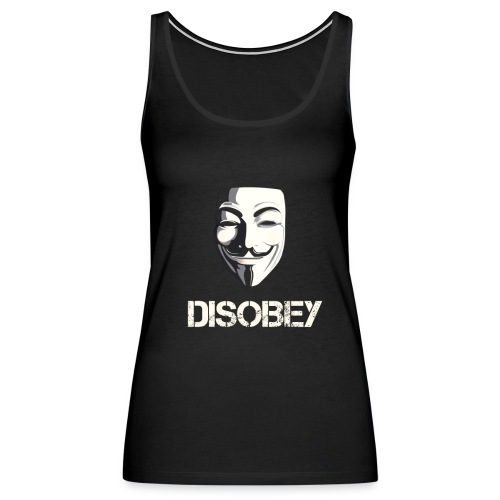 Anonymous Disobey gif - Women's Premium Tank Top