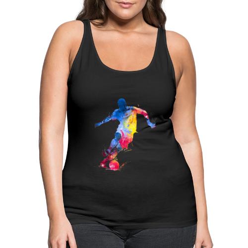 Soccer: Splash Kick - Women's Premium Tank Top