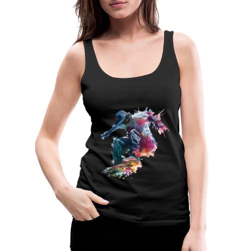 Skateboarding: Ride the Colors - Women's Premium Tank Top
