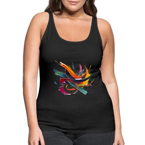 Colorful Waves - Women's Premium Tank Top