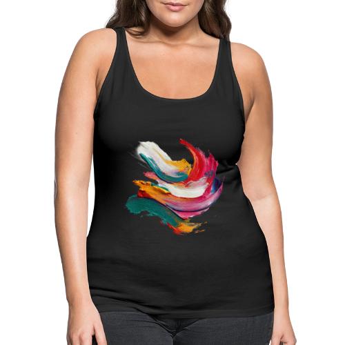 Colorful brushstrokes - Women's Premium Tank Top