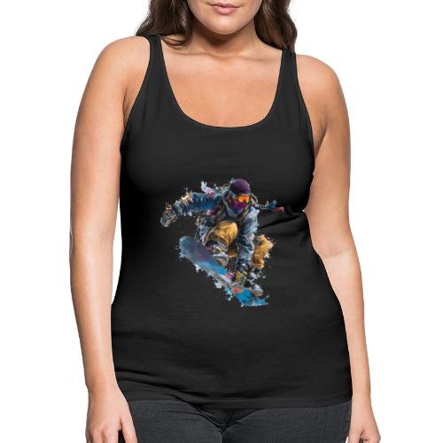 Snowboarding: Splash of Speed - Women's Premium Tank Top