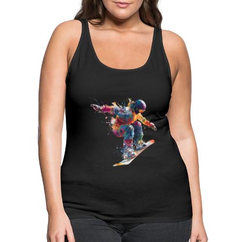 Snowboarding: Frozen Flight - Women's Premium Tank Top
