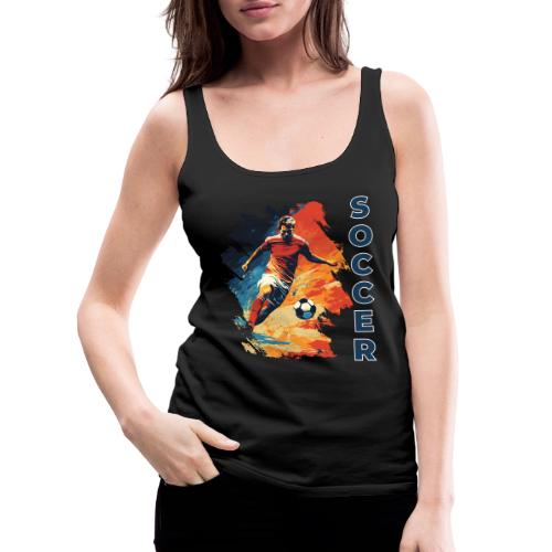 Soccer Action Pulse - Women's Premium Tank Top
