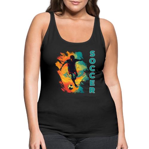 Soccer Hero Mode - Women's Premium Tank Top