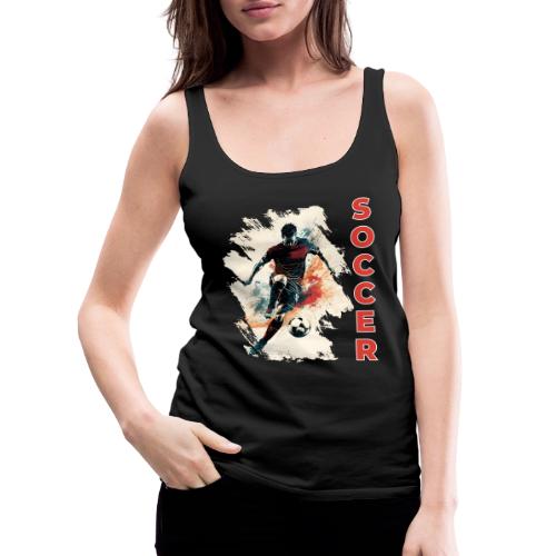 Soccer Blaze - Women's Premium Tank Top
