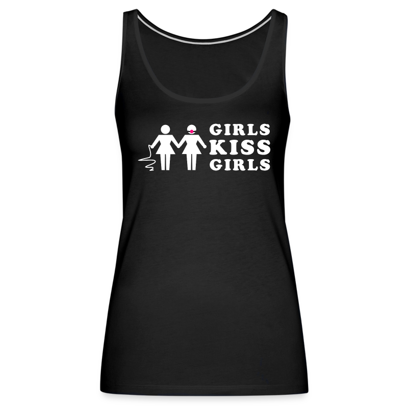 GIRLS KISS GIRLS LGBTQ FASHION TANK TOP SHIRT - Women's Premium Tank Top
