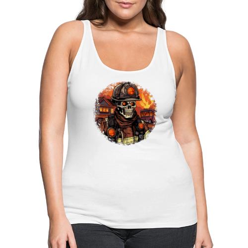Skeletons Firefighter / fireman skeleton - Women's Premium Tank Top