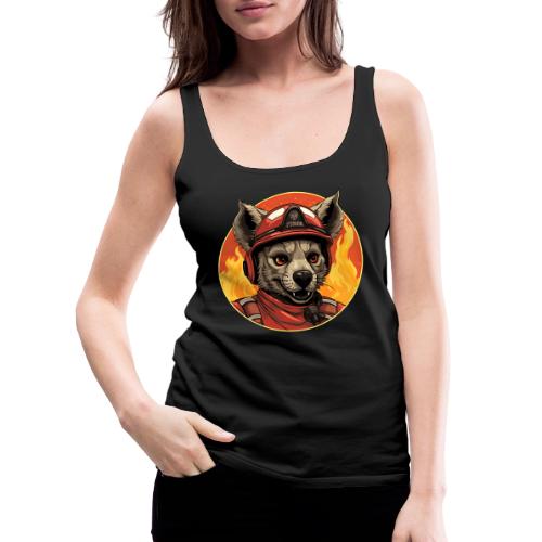 Firefighter hyena - Women's Premium Tank Top