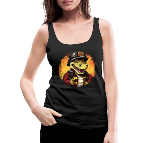 Fireman crocodile - Women's Premium Tank Top