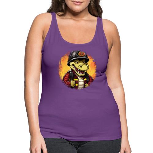 Fireman crocodile - Women's Premium Tank Top
