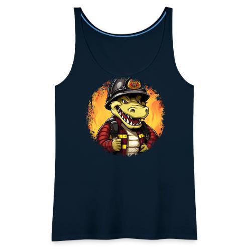 Fireman crocodile - Women's Premium Tank Top