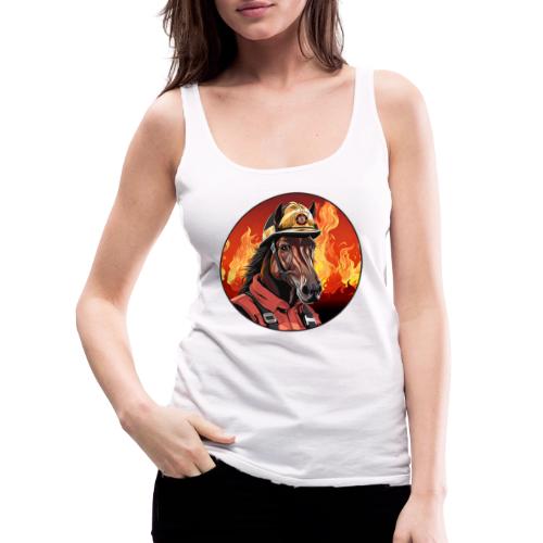 Horses Firefighter / fireman horse - Women's Premium Tank Top