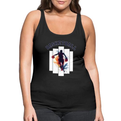 Basketball Never Stops - Women's Premium Tank Top