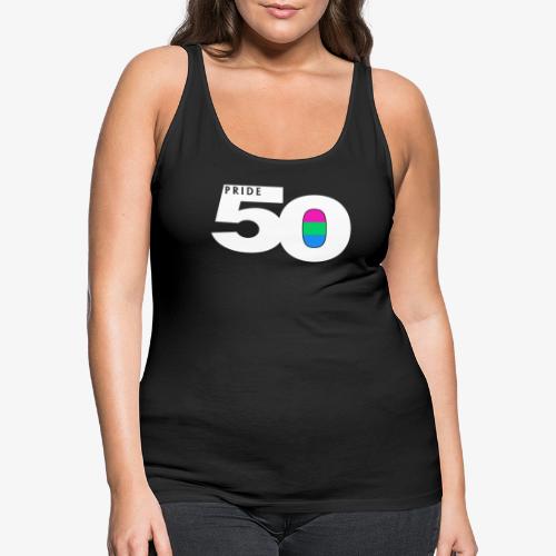 50 Pride Polysexual Pride Flag - Women's Premium Tank Top