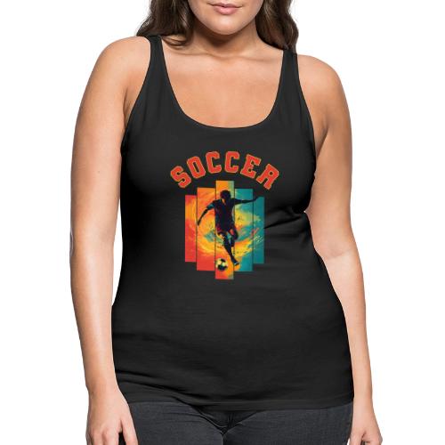 Soccer Heartbeat - Women's Premium Tank Top
