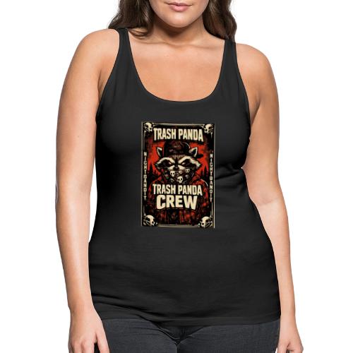 Midnight Forager Raccoon Mushroom Hunter - Women's Premium Tank Top