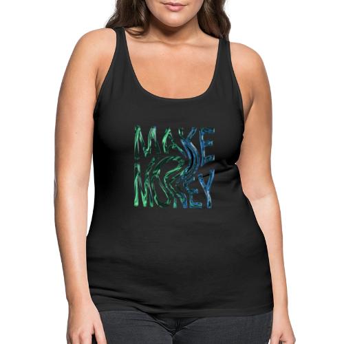 Make Money Neon 3D - Women's Premium Tank Top