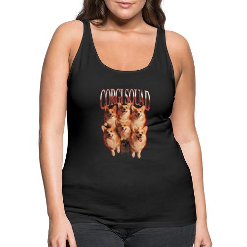 Corgi Squad Funny Dog Lover Vintage Shirt - Women's Premium Tank Top