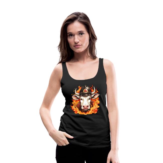 Firefighter cow