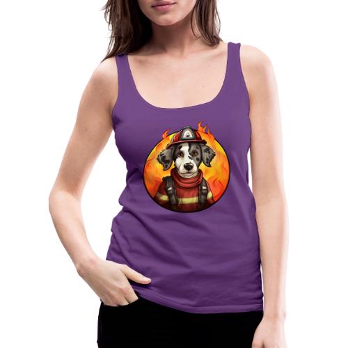 Dog Firefighter - Women's Premium Tank Top