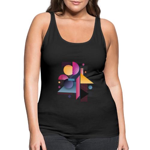 Color Pulse Geometry - Women's Premium Tank Top