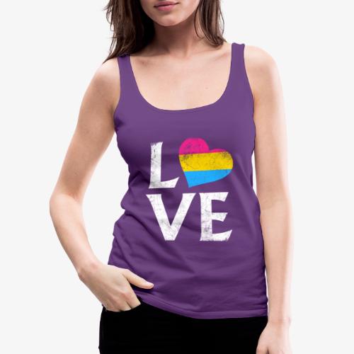 Pansexual Pride Stacked Love - Women's Premium Tank Top