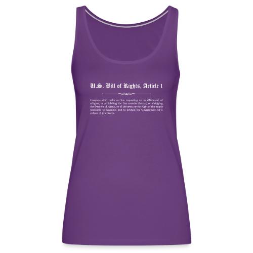 U.S. Bill of Rights - Article 1 - Women's Premium Tank Top