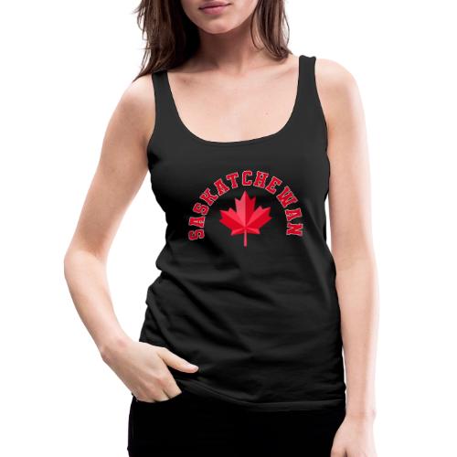 Saskatchewan with maple leaf - Women's Premium Tank Top