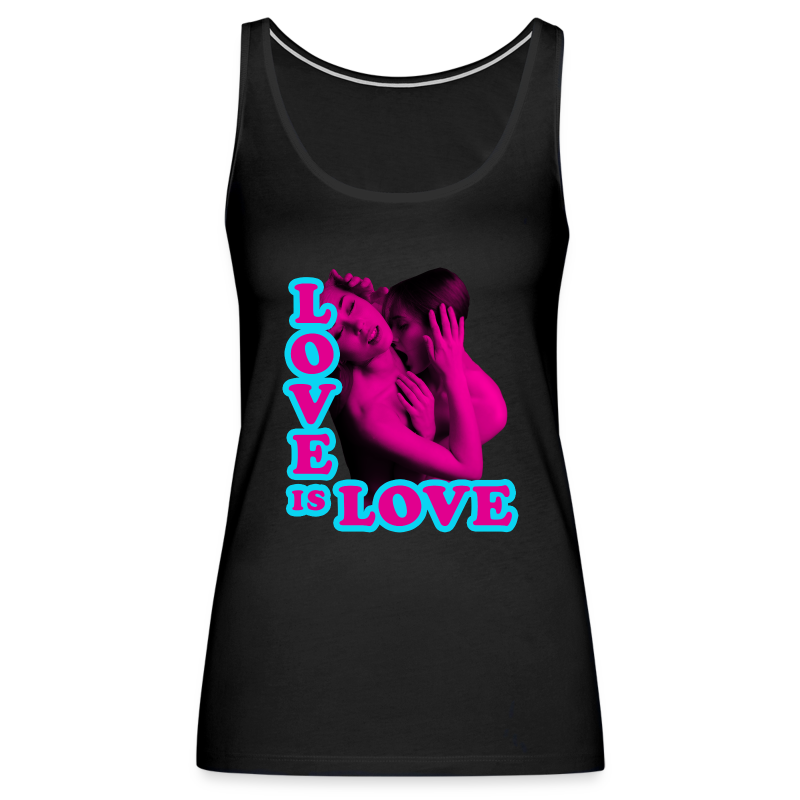 LOVE IS LOVE LGBTQ PRIDE TANK TOP SHIRT - Women's Premium Tank Top