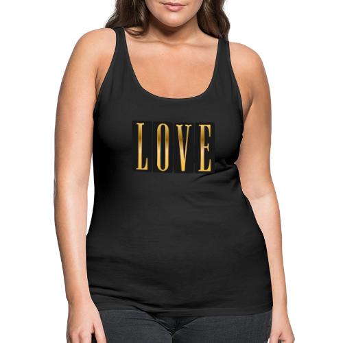 Golden Love - Women's Premium Tank Top