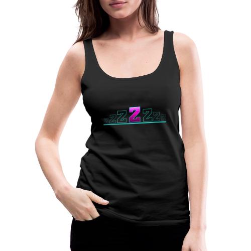 Letter Z – Capital Varsity Alphabet Monogram - Women's Premium Tank Top