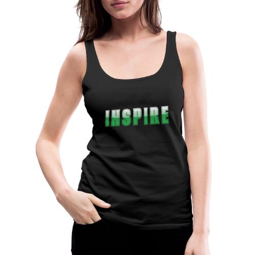 Inspire Word Art Design - Women's Premium Tank Top