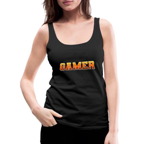 Gamer Varsity Gradient Design for Apparel - Women's Premium Tank Top