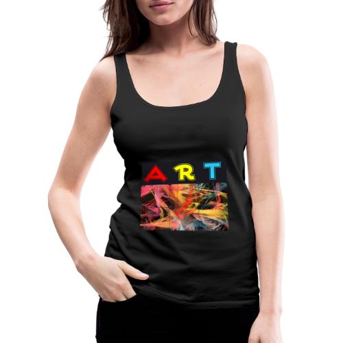 Chaotic Threads of Art - Women's Premium Tank Top
