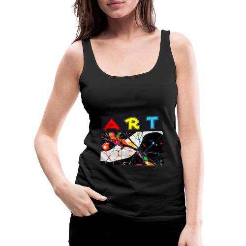 Art in Motion: Color Unleashed - Women's Premium Tank Top